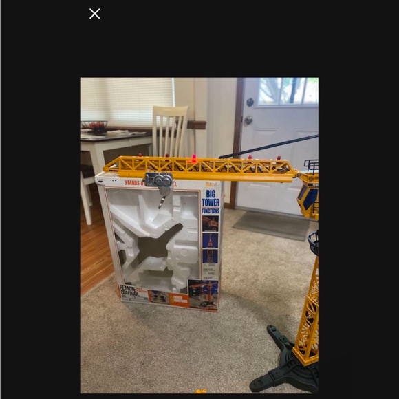 Vintage functional New brite crane toy from early 1990s. Brand new condition